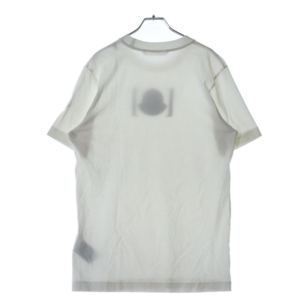 MONCLER(モンクレール) 25SS ゴーストプリント クルーネック 半袖Tシャツ カットソー ホワイト K10918C00045 89AJS