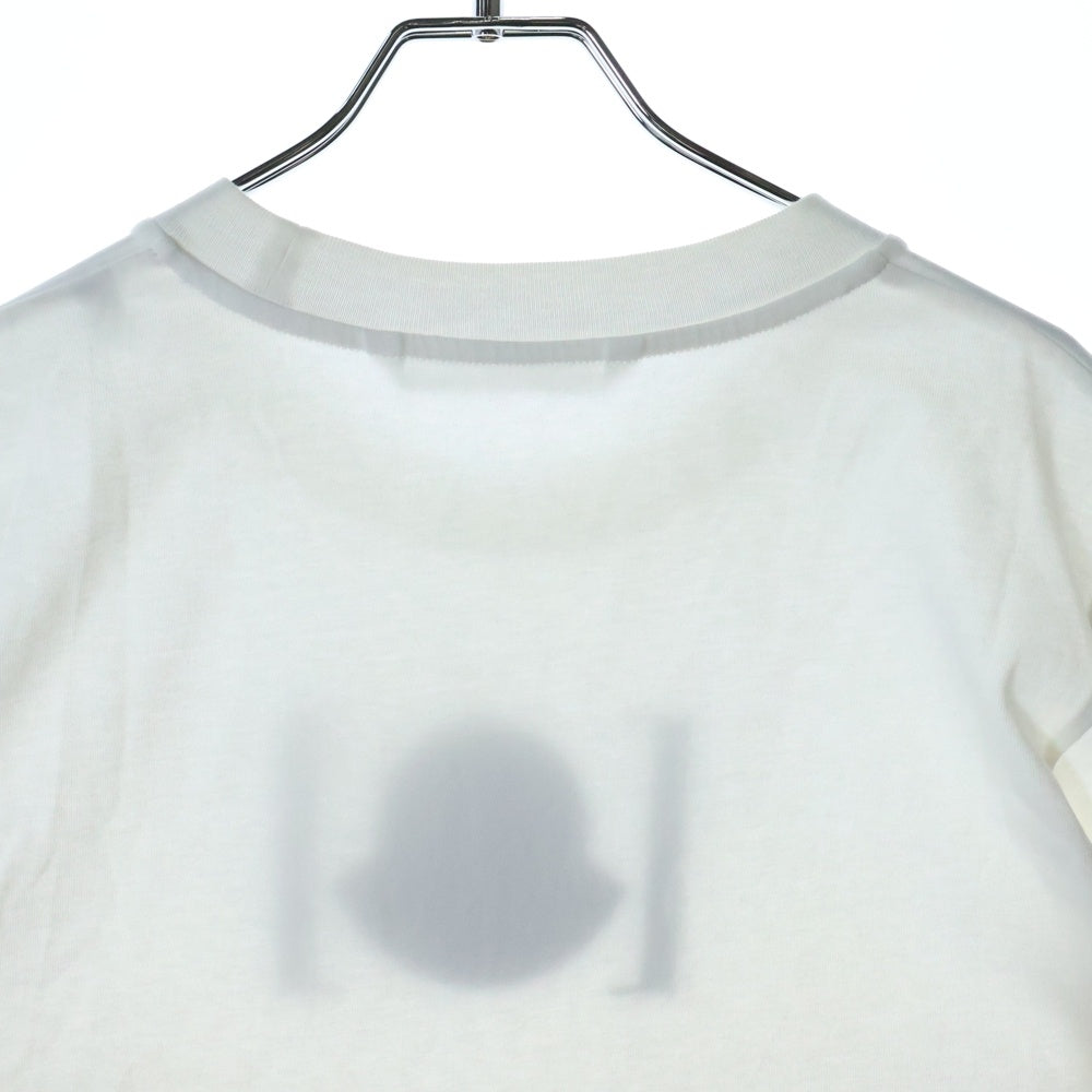 MONCLER(モンクレール) 25SS ゴーストプリント クルーネック 半袖Tシャツ カットソー ホワイト K10918C00045 89AJS