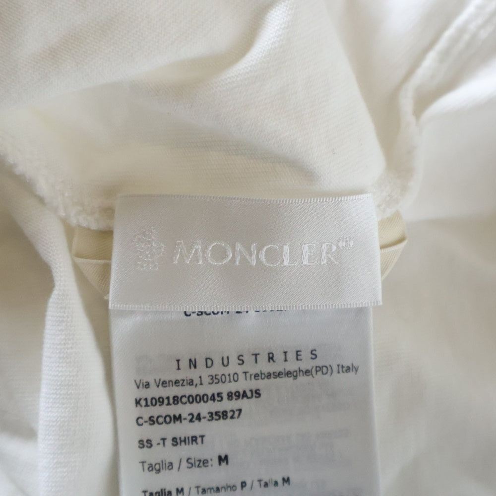MONCLER(モンクレール) 25SS ゴーストプリント クルーネック 半袖Tシャツ カットソー ホワイト K10918C00045 89AJS