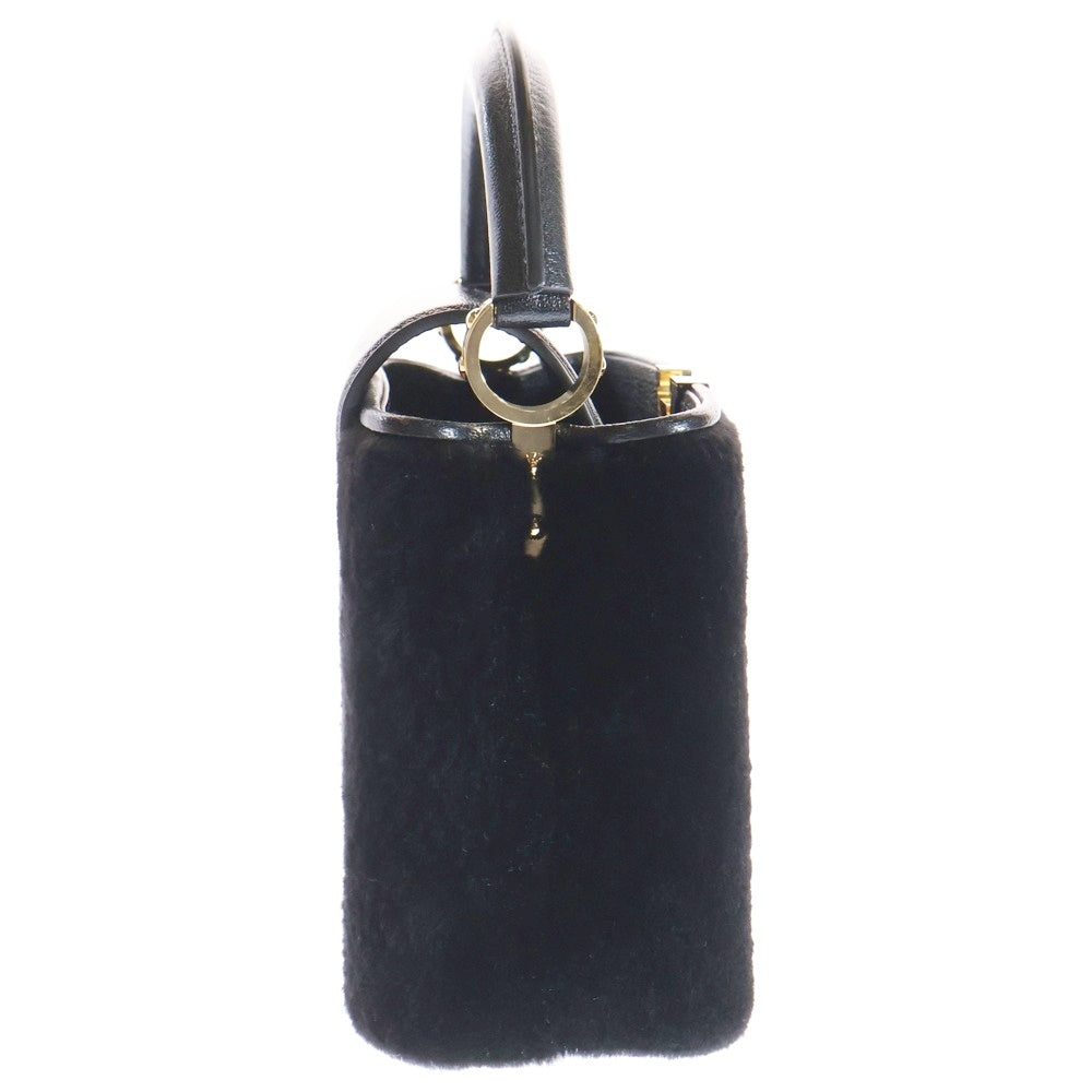 LOUIS VUITTON(ルイヴィトン) カプシーヌBB アストラカン カーフレザー 2WAY ハンド ショルダーバッグ ゴールド金具 ブラック M50394