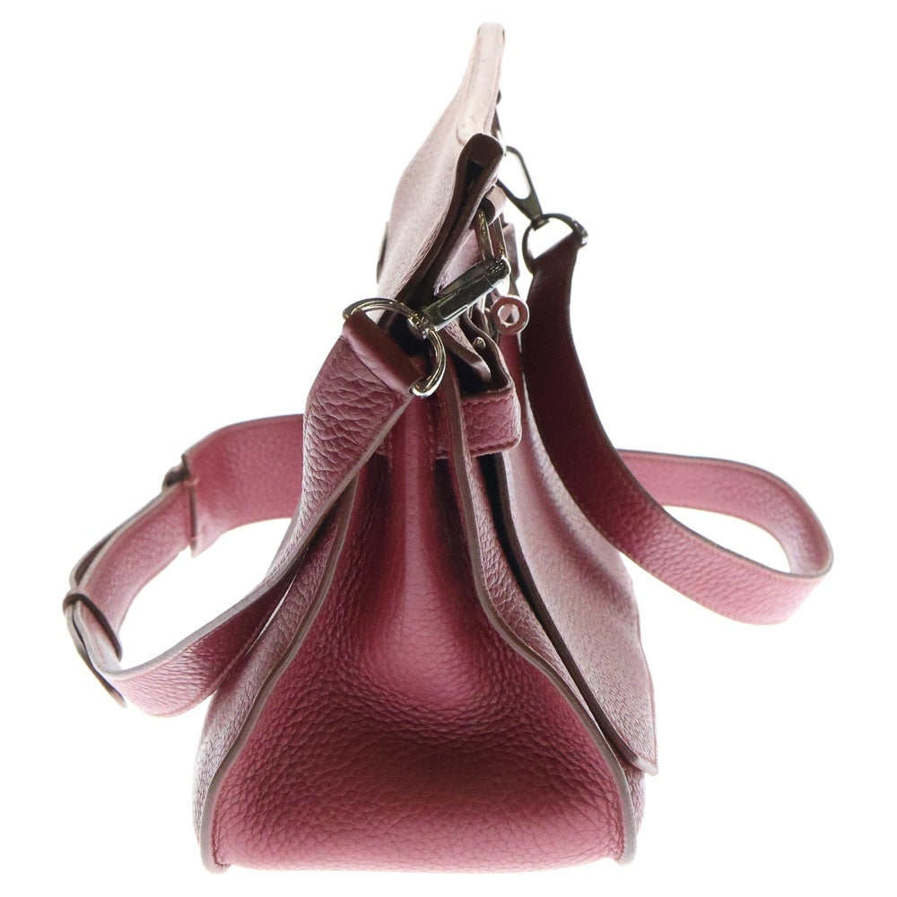HERMES(エルメス) ジプシエール 28 ルビー トリヨンクレマンス ボルドー レザー ショルダーバッグ シルバー金具 □P刻印