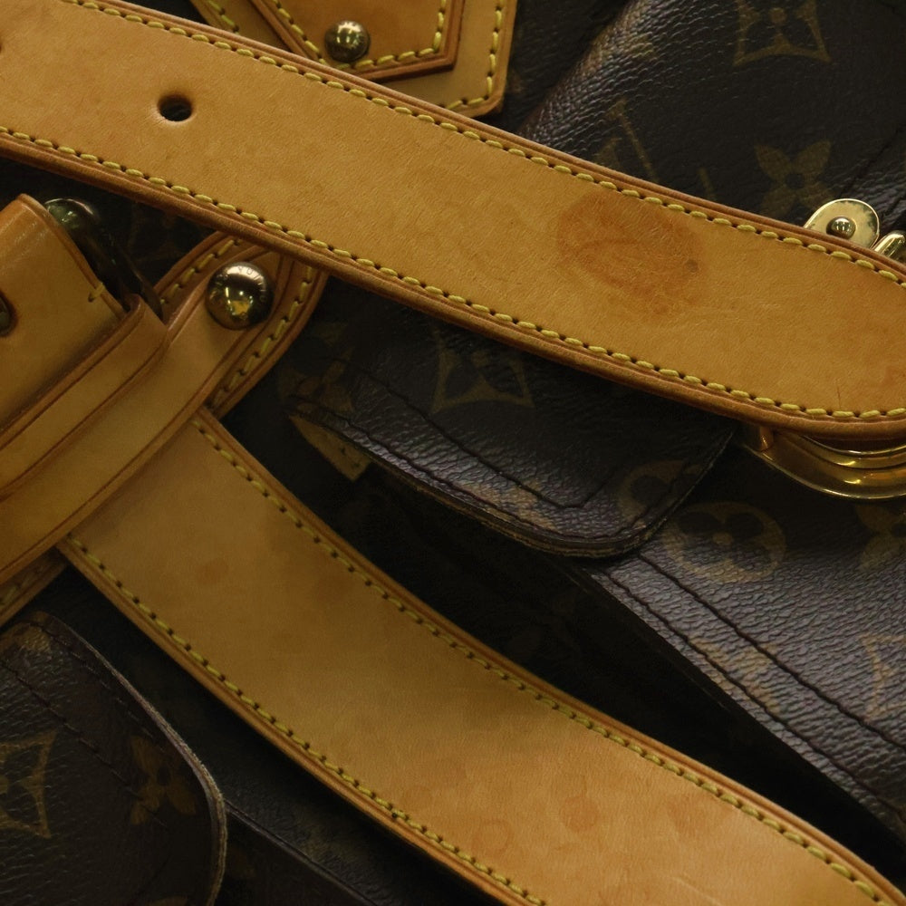 LOUIS VUITTON(ルイヴィトン) モノグラム マンハッタンGM ハンドバッグ ブラウン ゴールド金具 PVC×レザー M40025