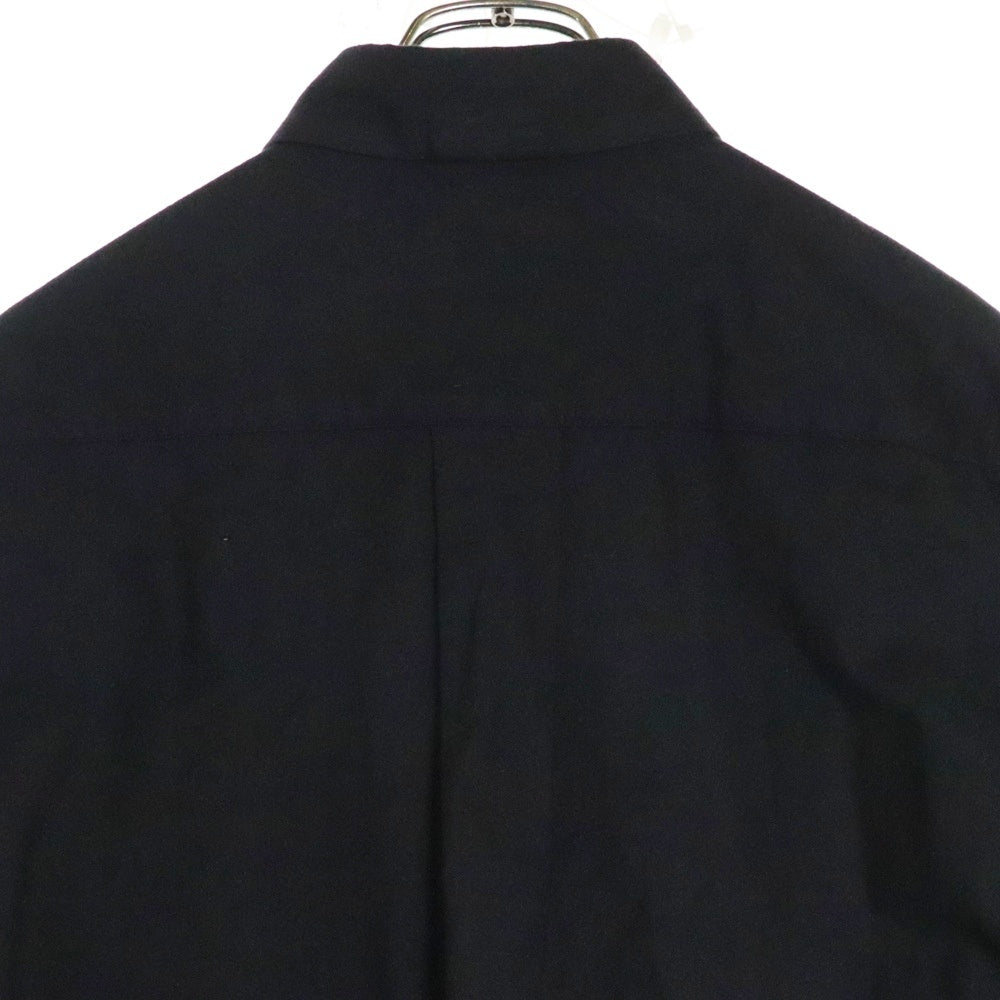 Sacai(サカイ) 20SS Nylon Twill Cotton Shirt ナイロンツイル MA-1 ブルゾン ドッキング コットン ロングスリーブ 長袖シャツ ブラック 20-02357M