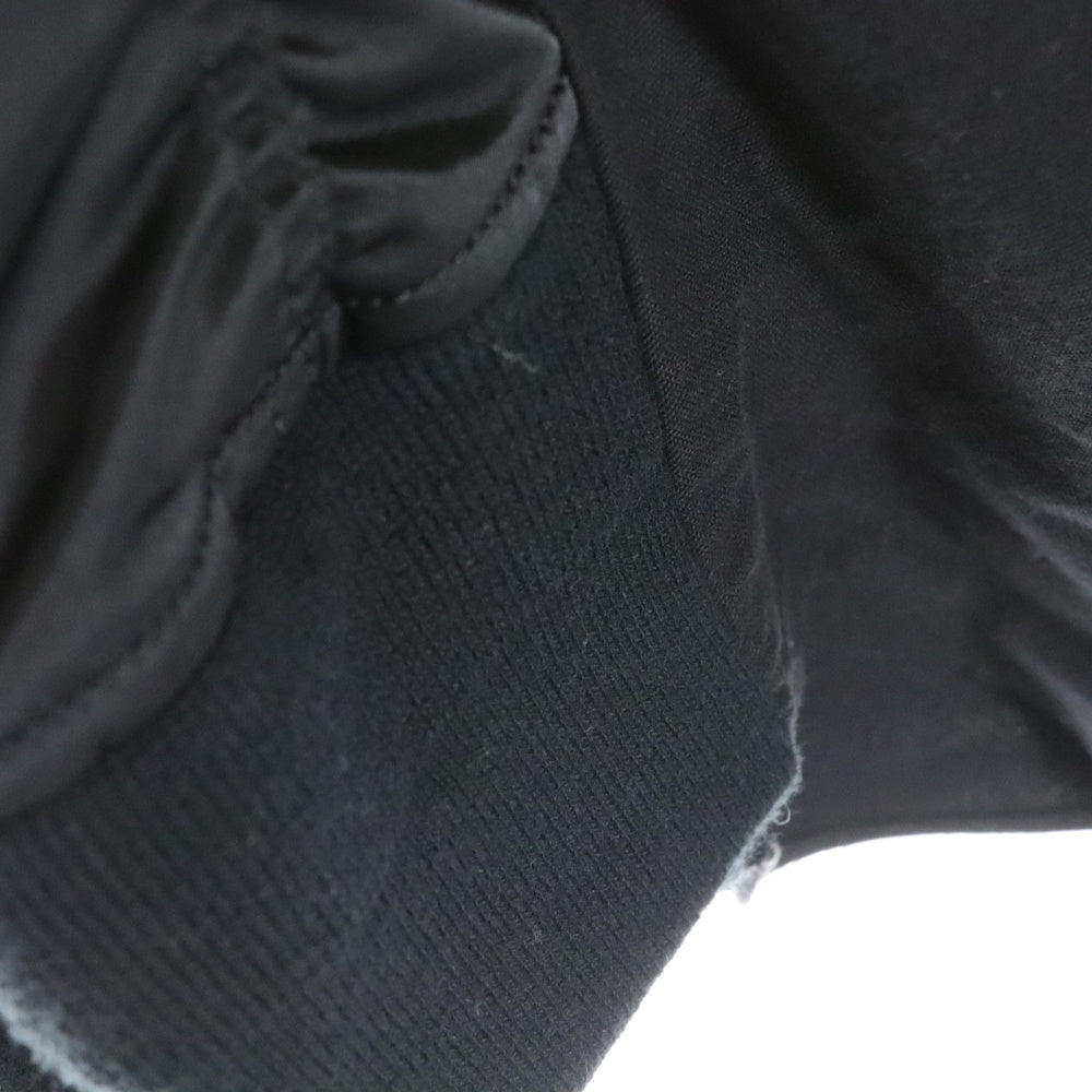 Sacai(サカイ) 20SS Nylon Twill Cotton Shirt ナイロンツイル MA-1 ブルゾン ドッキング コットン ロングスリーブ 長袖シャツ ブラック 20-02357M