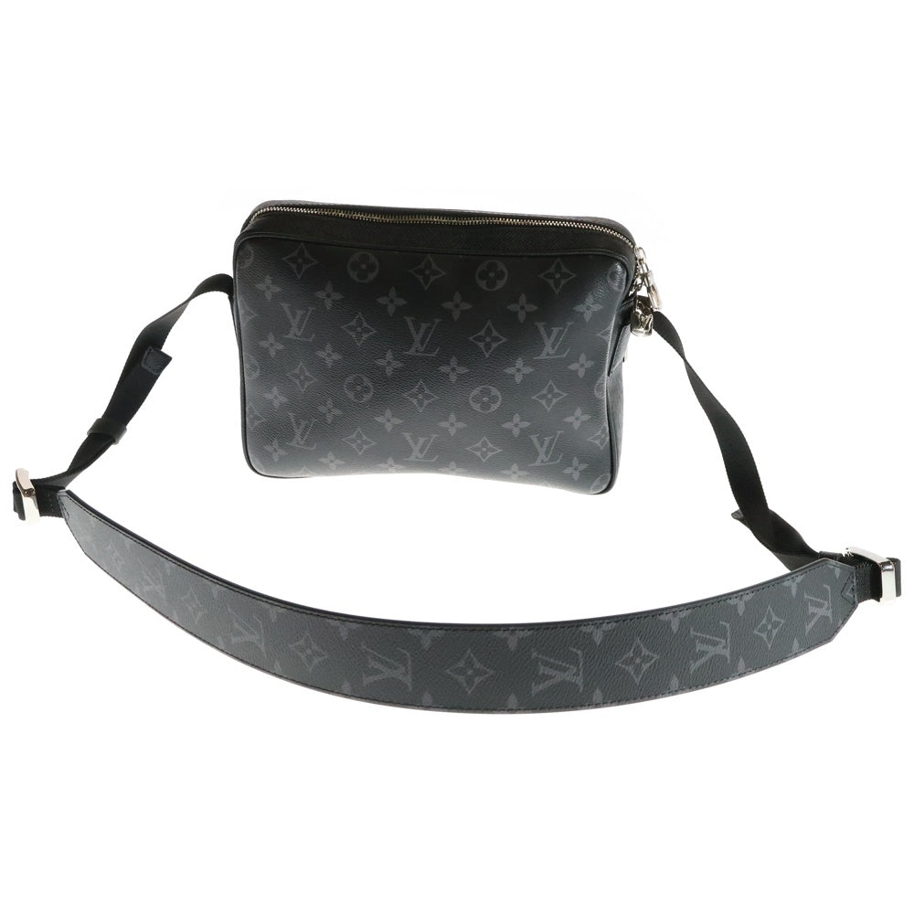 LOUIS VUITTON(ルイヴィトン) アウトドア メッセンジャーPM モノグラム エクリプス タイガラマ PVC レザー ショルダーバッグ シルバー金具 ブラック M30233