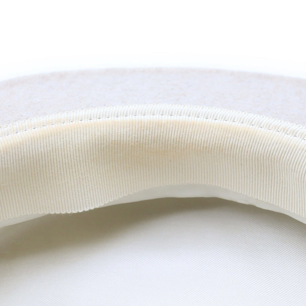 HERMES(エルメス) セリエ キャスケット ホワイト カシミヤ 帽子 #57