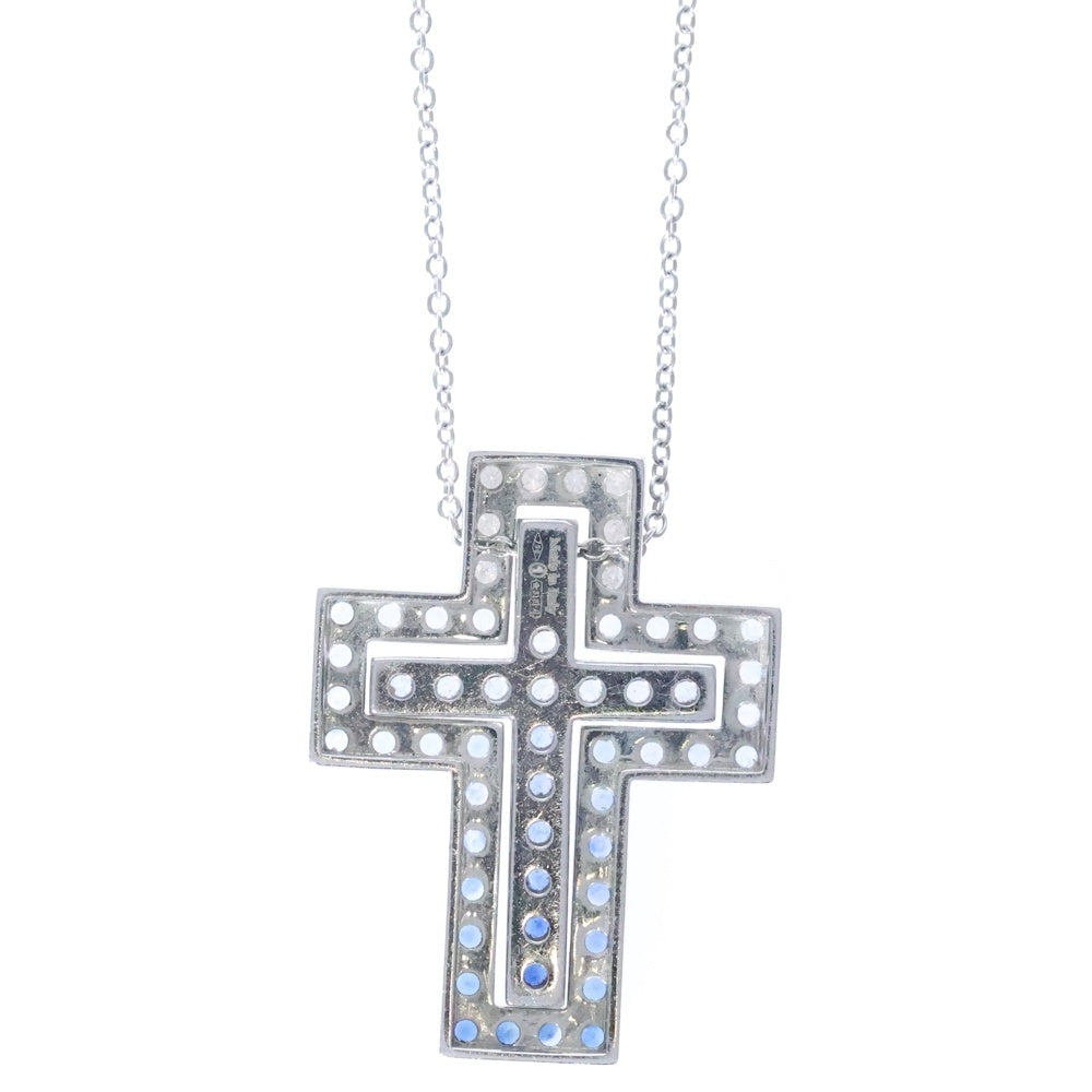 DAMIANI(ダミアーニ) ベルエポック アイスバーグ M ダイヤモンド サファイア ネックレス K18WG ホワイトゴールド ジュエリー