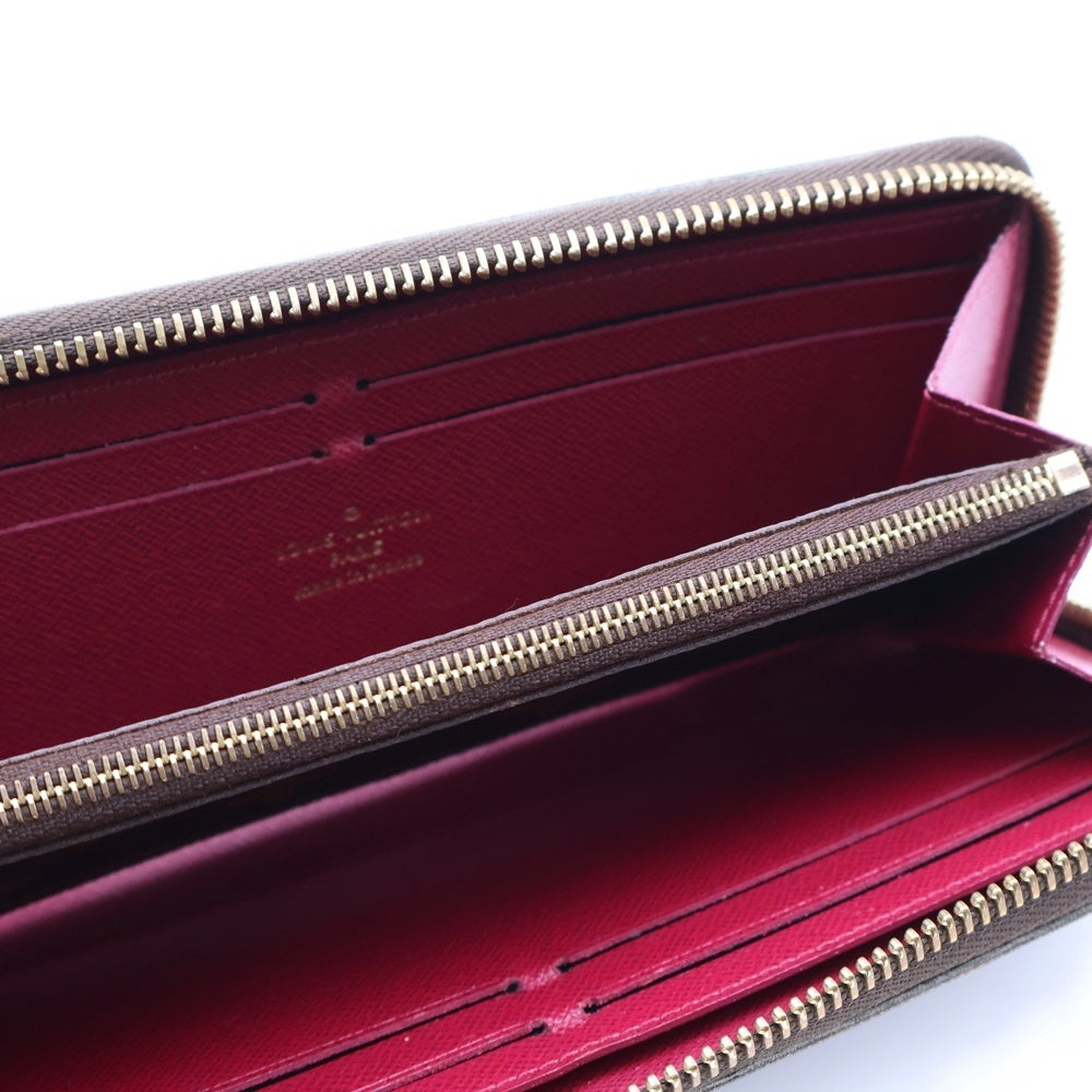LOUIS VUITTON(ルイヴィトン) モノグラム ポルトフォイユクレマンス ラウンドファスナーレザーロングウォレット 長財布 ブラウン M60742