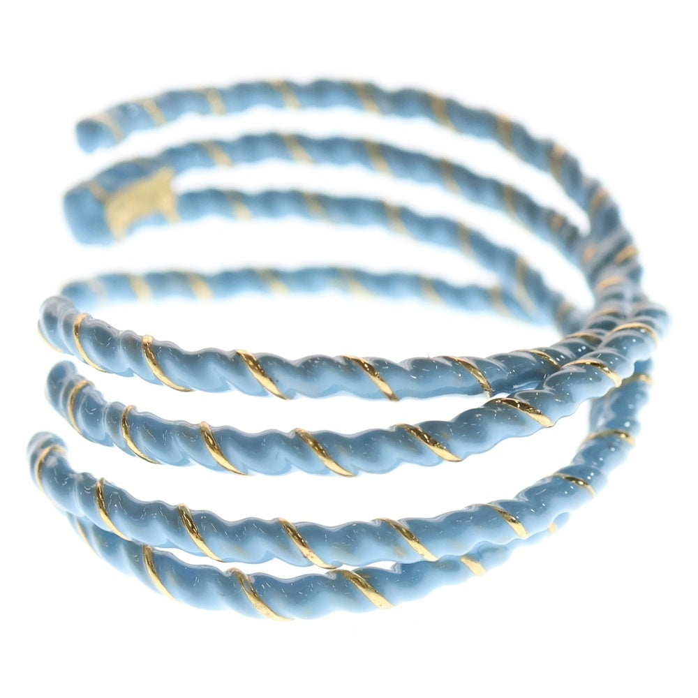 Maison Margiela 0(メゾンマルジェラ) Laces Rope Bangle クロスカフバングル ブレスレット ブルー SM1UY0093