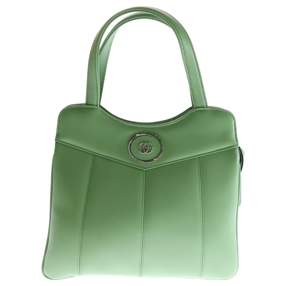 GUCCI(グッチ) GGマーモント 2WAY レザーハンドバッグ チェーンショルダーバッグ グリーン レディース 745918