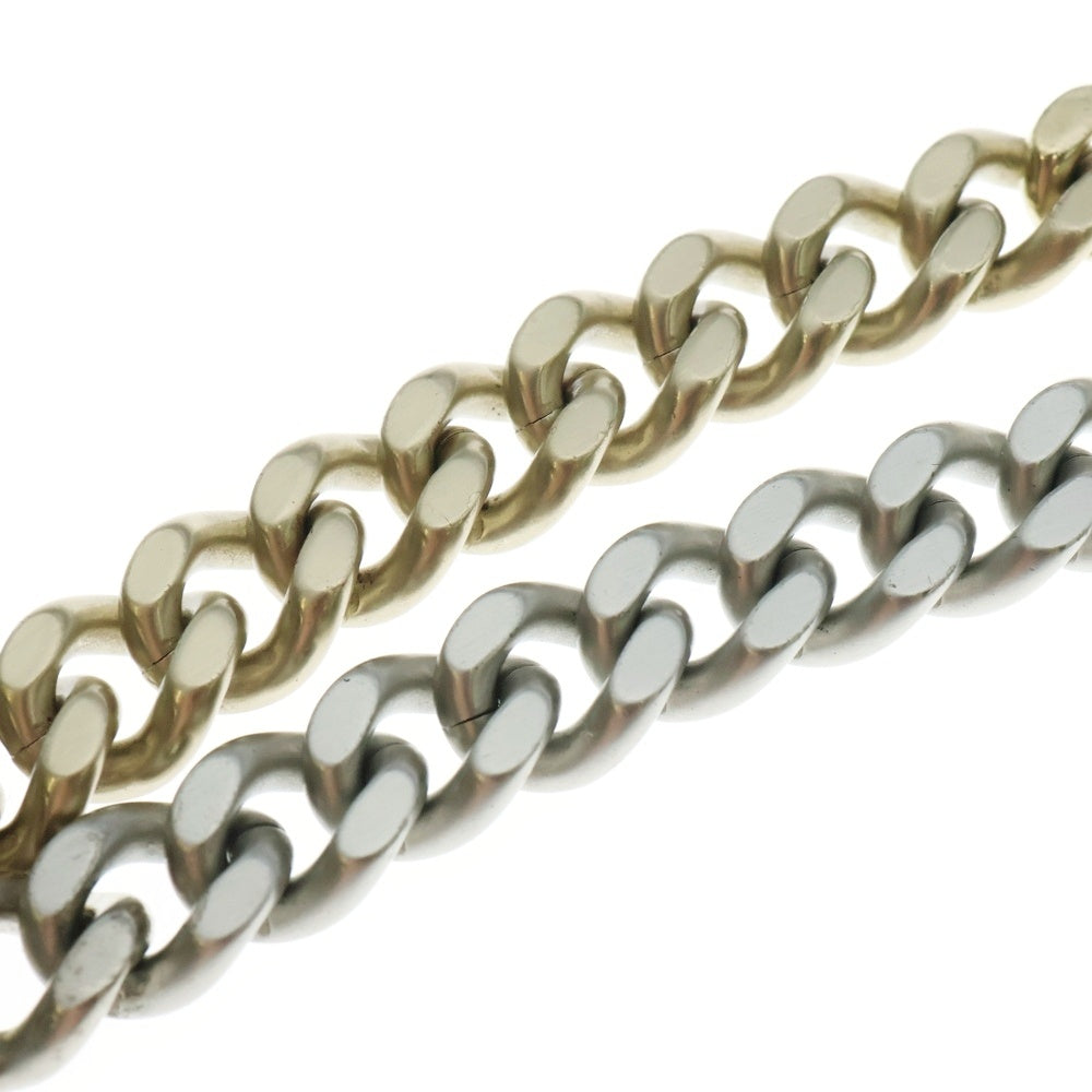 CHANEL(シャネル) ココマーク プレートロゴチェーンロングネックレス シルバー/ゴールド