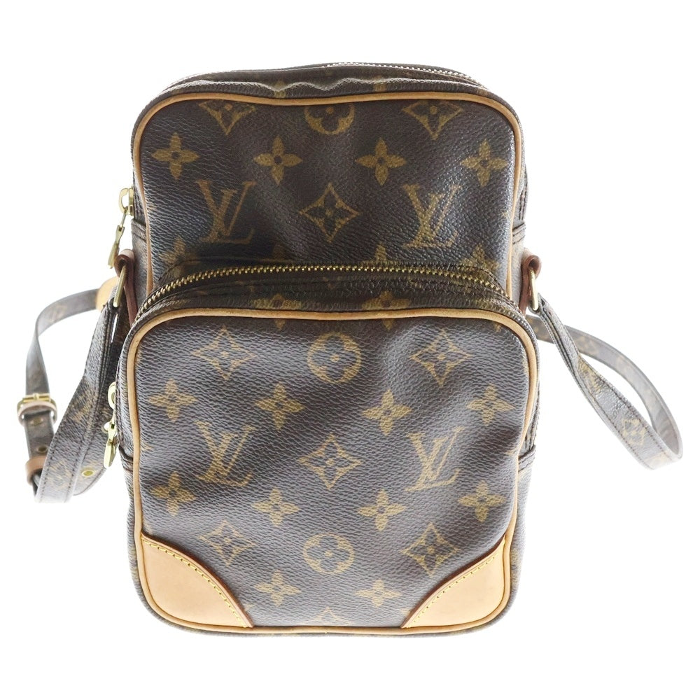 LOUIS VUITTON(ルイヴィトン) モノグラム アマゾン ショルダーバッグ ミニバッグ ブラウン ゴールド金具 レザー×PVC M45236
