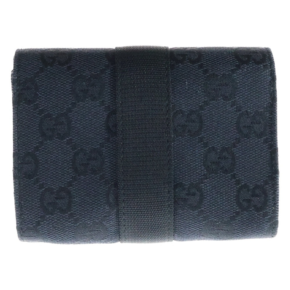 GUCCI(グッチ) GGキャンバス レザー切替ポーチ 小物入れ ブラック
