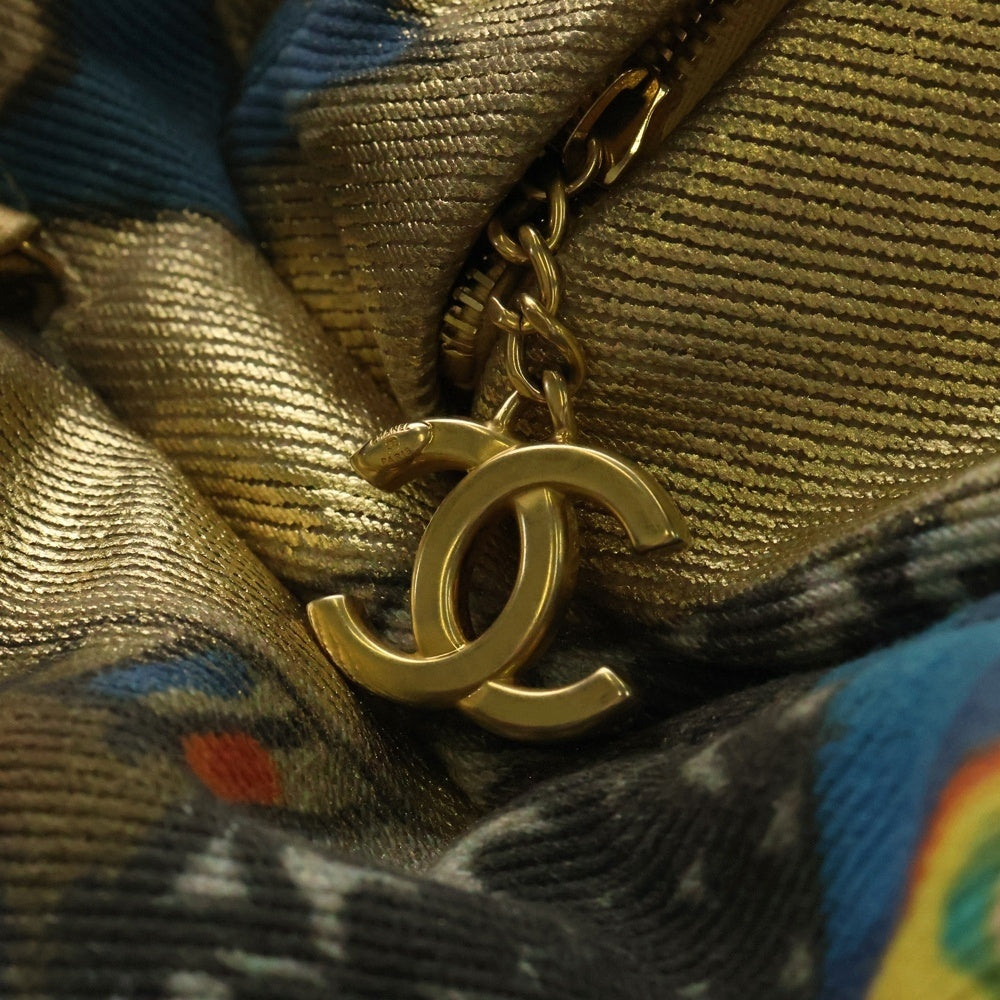 CHANEL(シャネル) ココマーク グラフィティ バックパック リュックサック ゴールド マルチカラー キャンバス AS0867