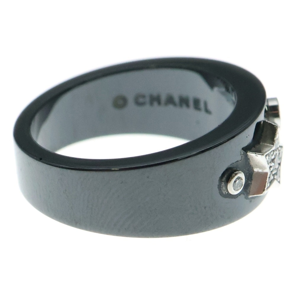 CHANEL(シャネル) コスミックドゥシャネル リング 指輪 ブラック ダイヤ Au750 5.4g