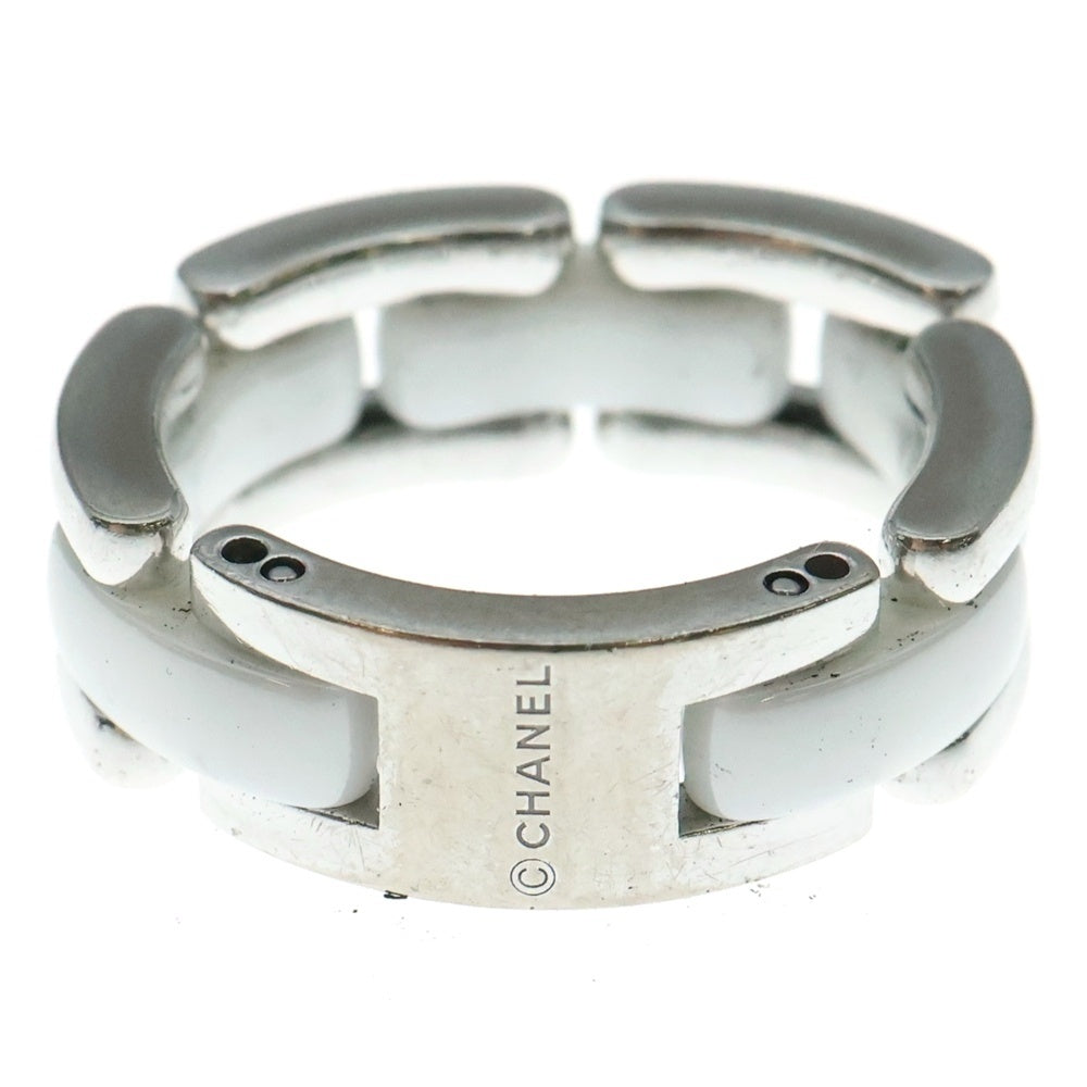 CHANEL(シャネル) ウルトラリング 指輪 ホワイト×シルバー0 Au750 9.7g