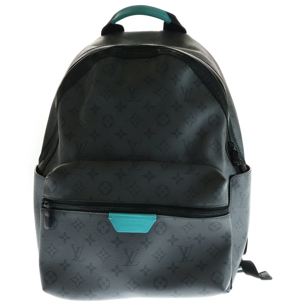 LOUIS VUITTON(ルイヴィトン) ディスカバリー バックパックPM モノグラム エクリプス リバース PVC レザー リュックサック ブラック金具 グレー/ライトブルー M11641