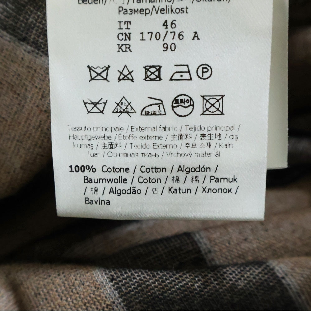 FENDI(フェンディ) 24SS FFロゴプレート ストライプ総柄 コットン パイル生地 ハーフ ショートパンツ ショーツ ブラック/ブラウン FB0689 ARYQ