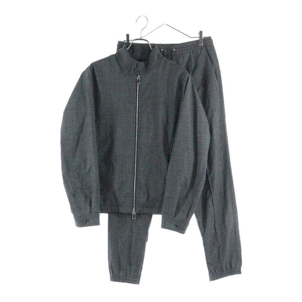 DIOR(ディオール) 21SS セットアップ CD ICON ロゴプレート ウール ジップアップ ブルゾン 1タック イージー スラックスパンツ トラウザーズ グレー 113C440A4994