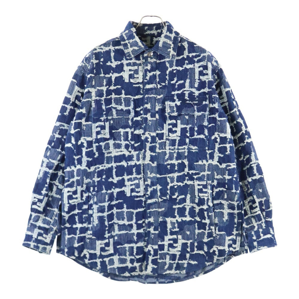 FENDI(フェンディ) 24AW FF ジャガードロゴ デニムジャケット インディゴ FW1292