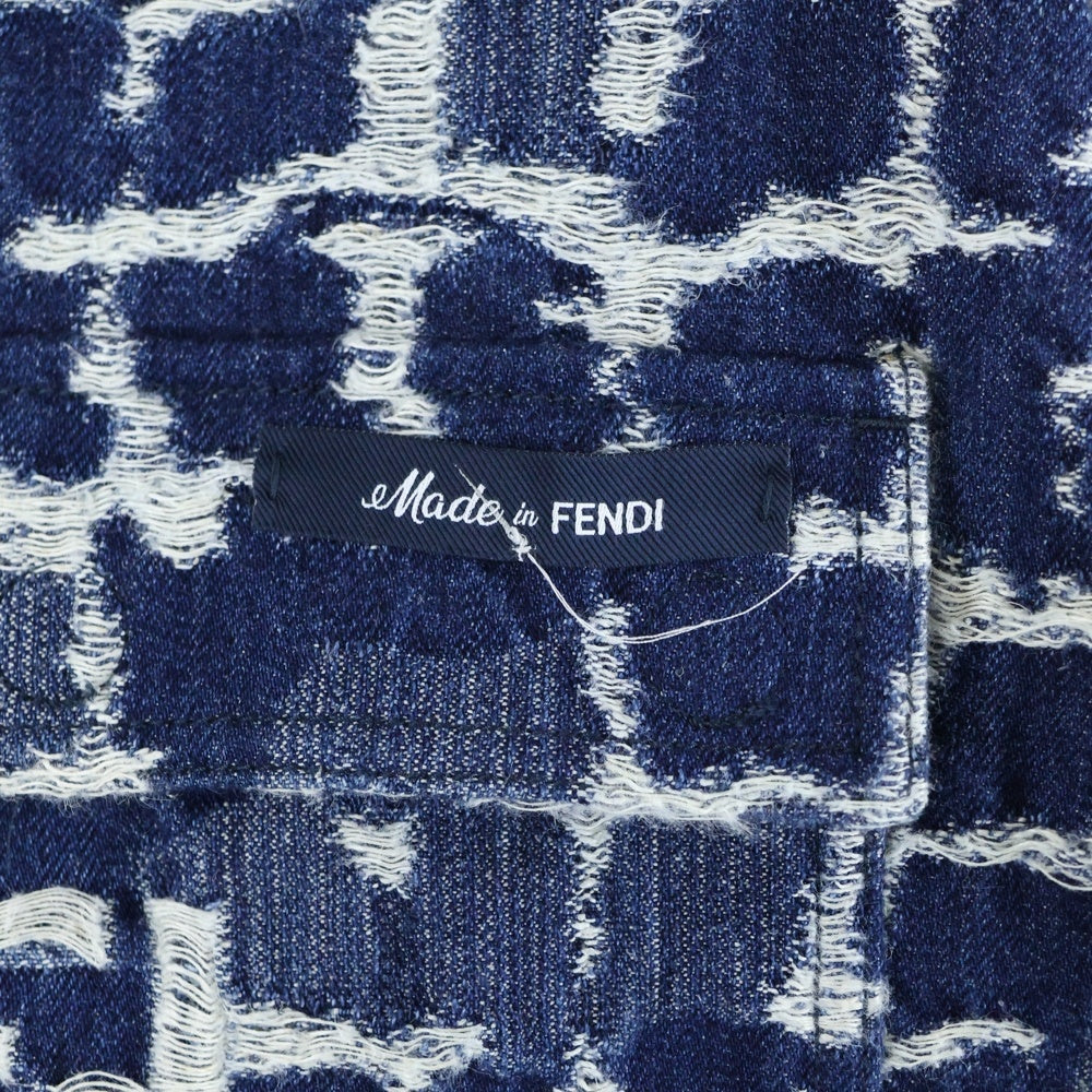 FENDI(フェンディ) 24AW FF ジャガードロゴ デニムジャケット インディゴ FW1292