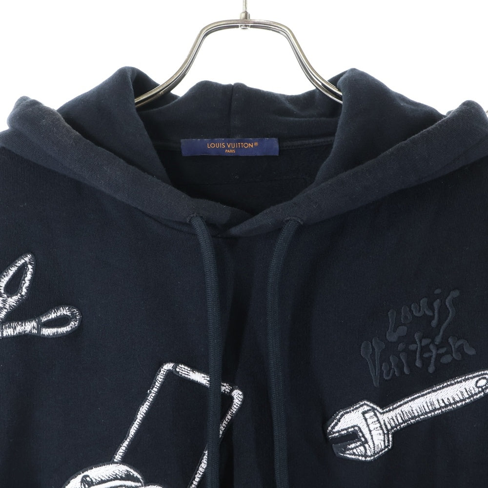 LOUIS VUITTON(ルイヴィトン) 23SS マルチツールエンブロイダード プルオーバーパーカー LVマルチツール エンブロイダリーショートパンツ セットアップ RM231 IHN HOY75W RM231 IHN HOY90W
