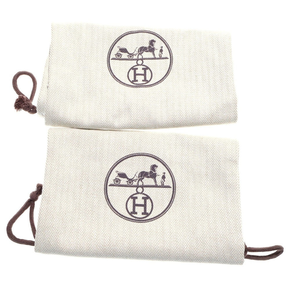 HERMES(エルメス) ディープ Hロゴ ニット レースアップ ローカットシューズ スニーカー ブラック/ホワイト レディース