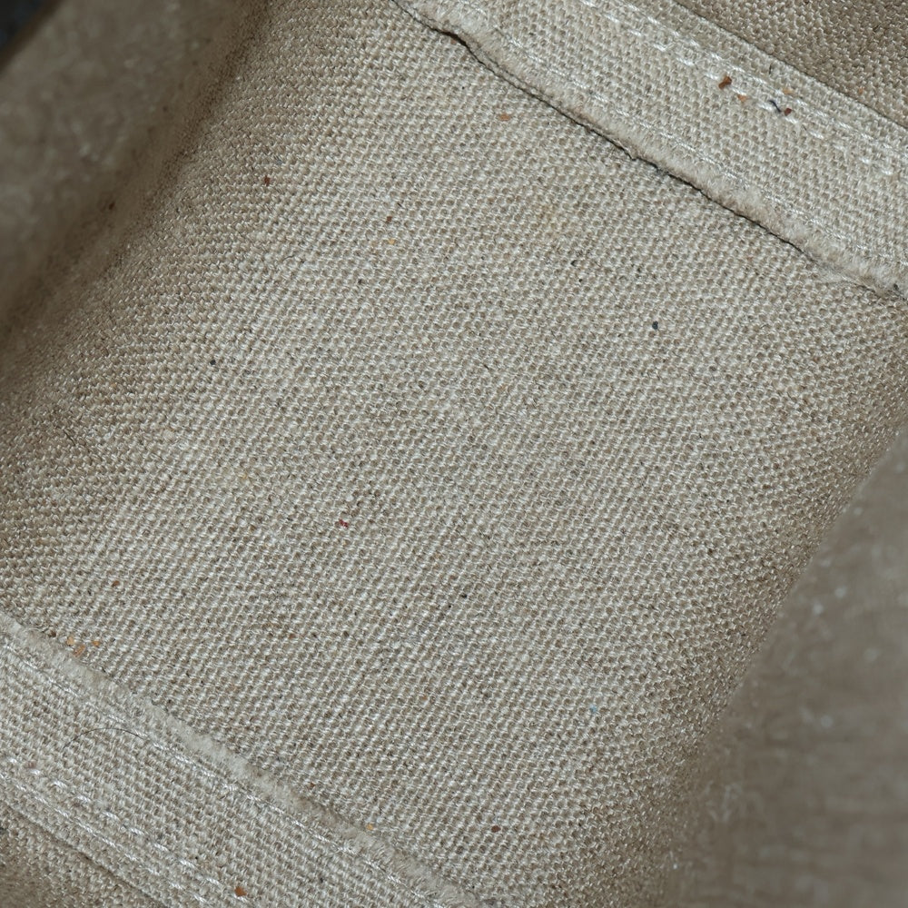 Chloe(クロエ) センス スモール ロゴ刺繍 キャンバス レザー 2WAY ハンド ショルダーバッグ ゴールド金具 ブラック/ベージュ CHC23AS425L16
