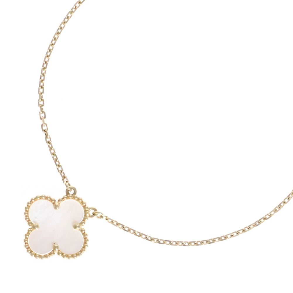 Van Cleef & Arpels(ヴァンクリーフアンドアーペル) ヴィンテージアルハンブラ マザーオブパール ネックレス ペンダント K18YG イエローゴールド/ホワイト VCARA45900
