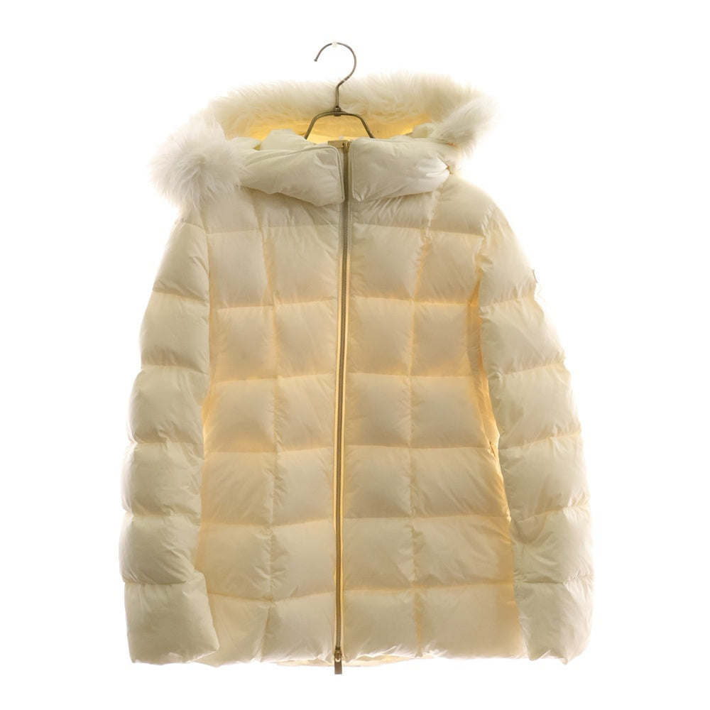 TATRAS(タトラス) TRESOL トリソール ファー フーデッド ジップアップ ダウンジャケット ホワイト レディース LTAT24A4991-D