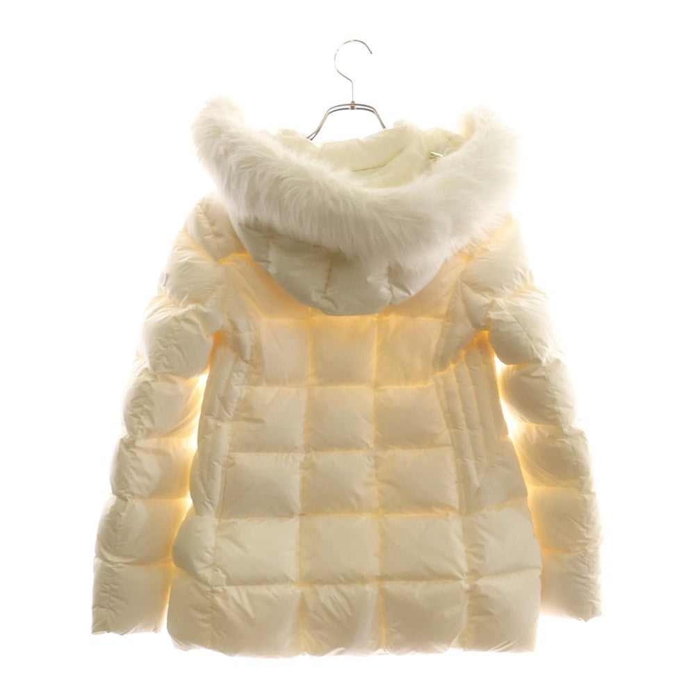 TATRAS(タトラス) TRESOL トリソール ファー フーデッド ジップアップ ダウンジャケット ホワイト レディース LTAT24A4991-D