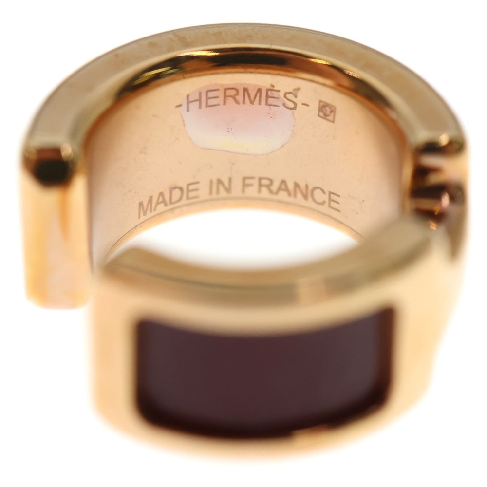 HERMES(エルメス) オランプPM イヤーカフ リング ピンクゴールド×レッド GP