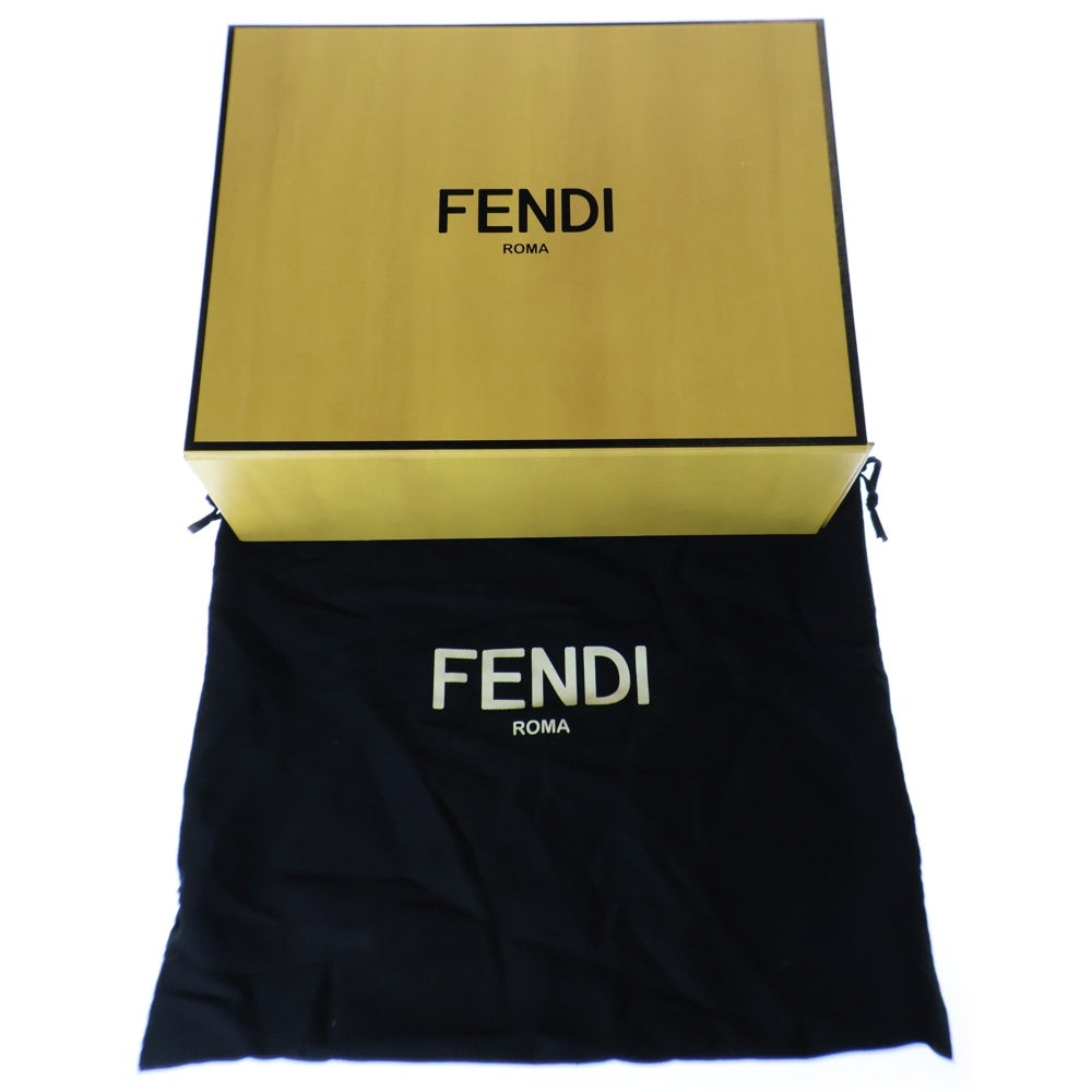 FENDI(フェンディ) マンマバケットミディアム ハンドバッグ ショルダーバッグ ゴールド金具 レザー ブラック 8BR833