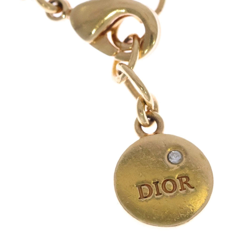 DIOR(ディオール) レボリューション ロゴ ラインストーン ブレスレット ゴールド GP B1244DVOCY