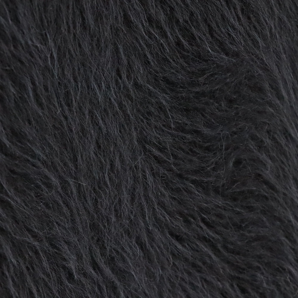 DRAWER(ドゥロワー) アルパカ ウール シャギー ノーカラー ダブルブレスト ロングコート ネイビー 6599-299-8591