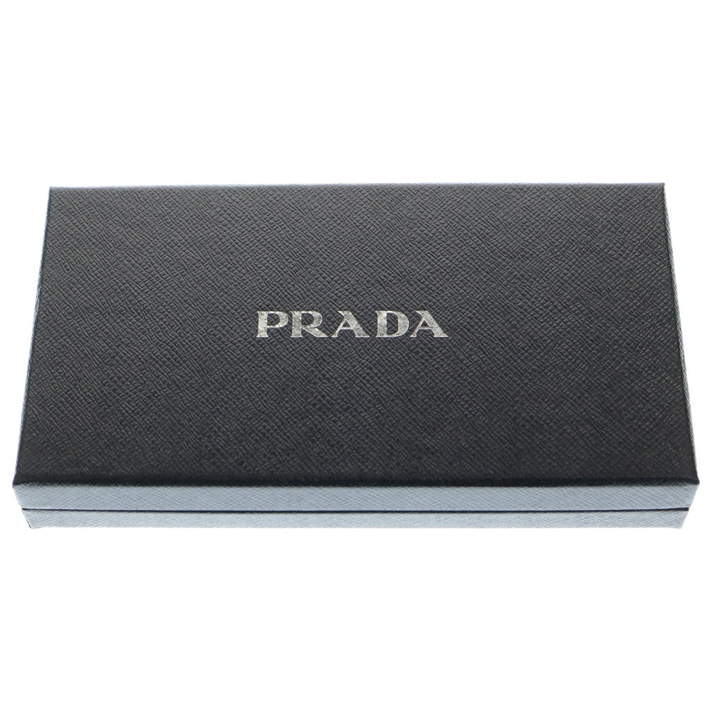 PRADA(プラダ) ボロタイ トロイアングルロゴ サフィアーノ ブラック PVC RFID 21C027