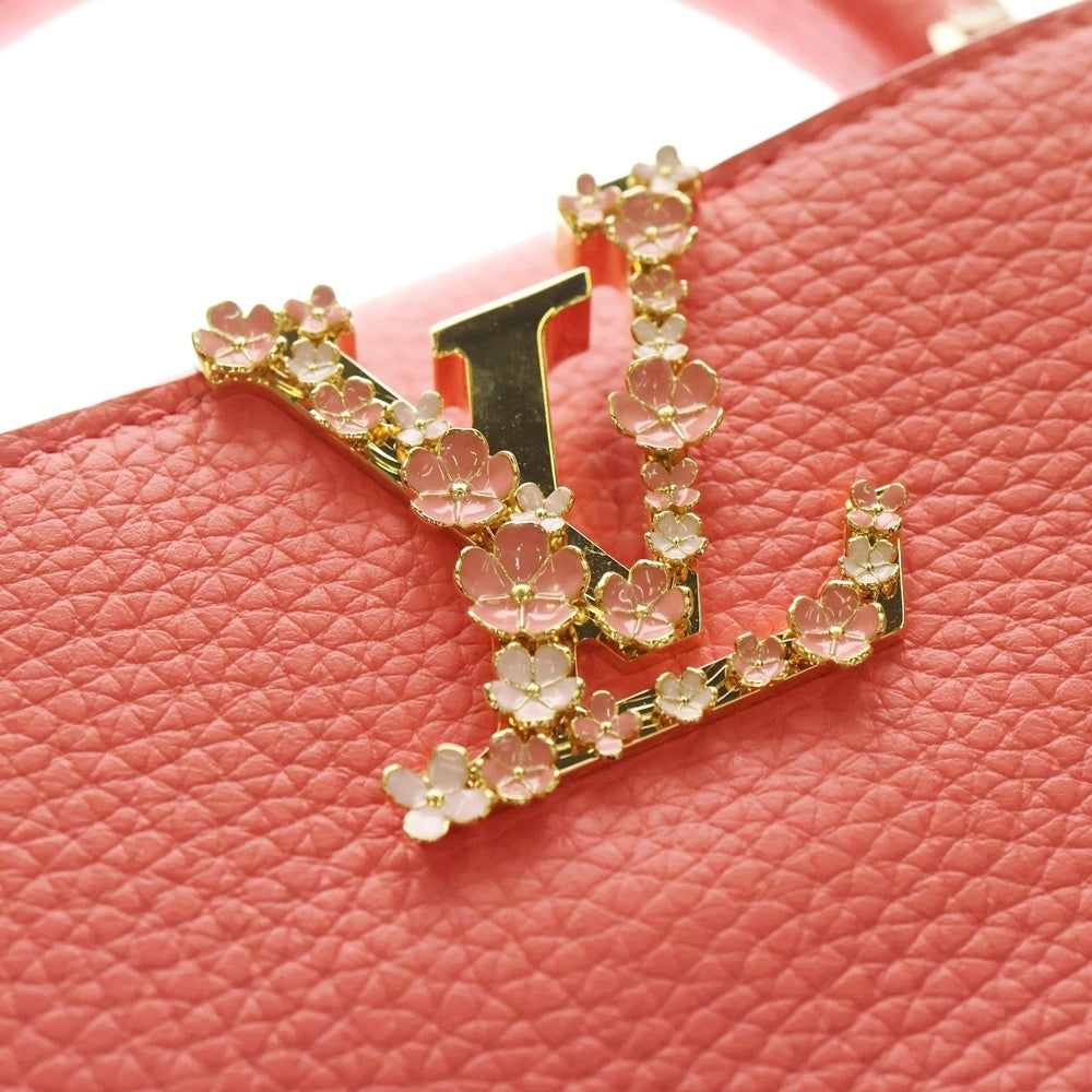 LOUIS VUITTON(ルイヴィトン) カプシーヌ ミニ 21 トリヨン レザー ピンクスカイ 2WAY ハンド ショルダーバッグ ゴールド金具 ピンク M23974