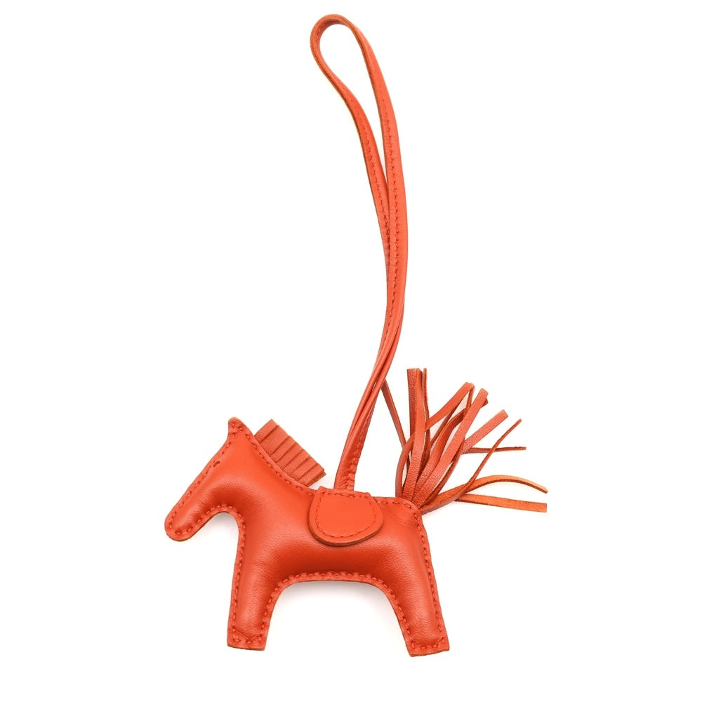 HERMES(エルメス) ロデオ バッグチャーム レザー オレンジ Z刻印