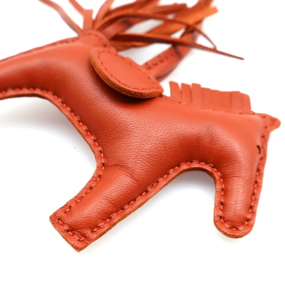 HERMES(エルメス) ロデオ バッグチャーム レザー オレンジ Z刻印