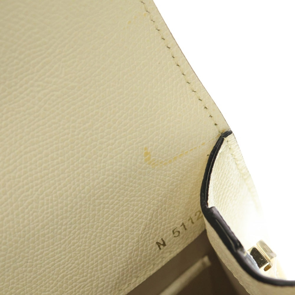 Valextra(ヴァレクストラ) イジィデミニ 2WAY レザーハンドバッグ ショルダーバッグ ホワイト V5E23 028