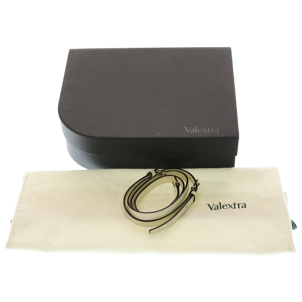 Valextra(ヴァレクストラ) イジィデミニ 2WAY レザーハンドバッグ ショルダーバッグ ホワイト V5E23 028