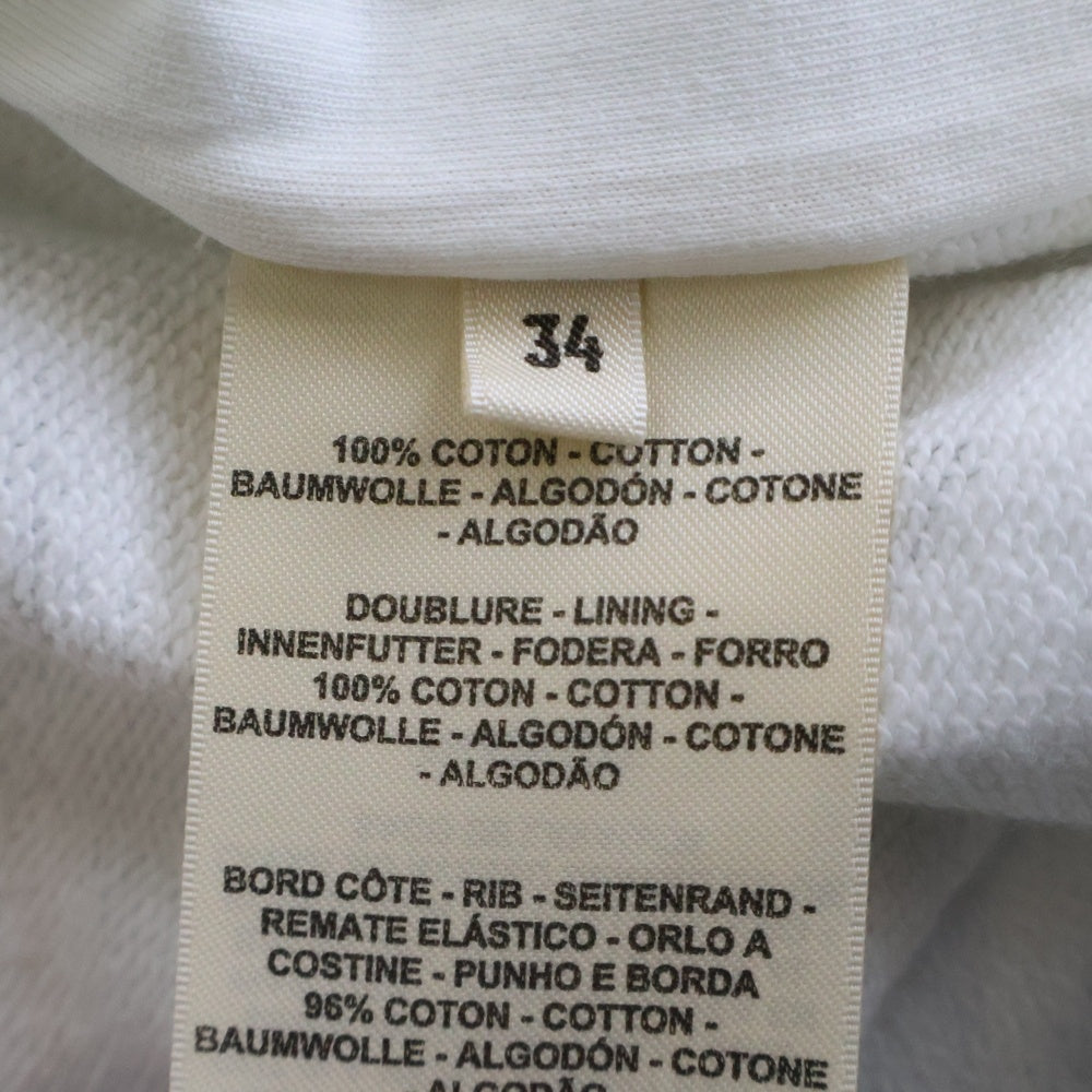 HERMES(エルメス) 25AW パルフロワ リミックス 総柄プリント セリエ スナップボタン スウェット ボンバージャケット ブルゾン ホワイト レディース 5H4203DT