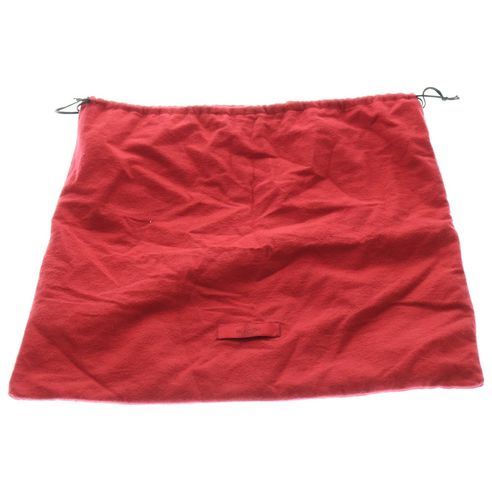 VALENTINO(ヴァレンティノ) ロックスタッズ エンブレム フリンジ レザー ショルダーバッグ ゴールド金具 ブラック GWB00716-AVSF03