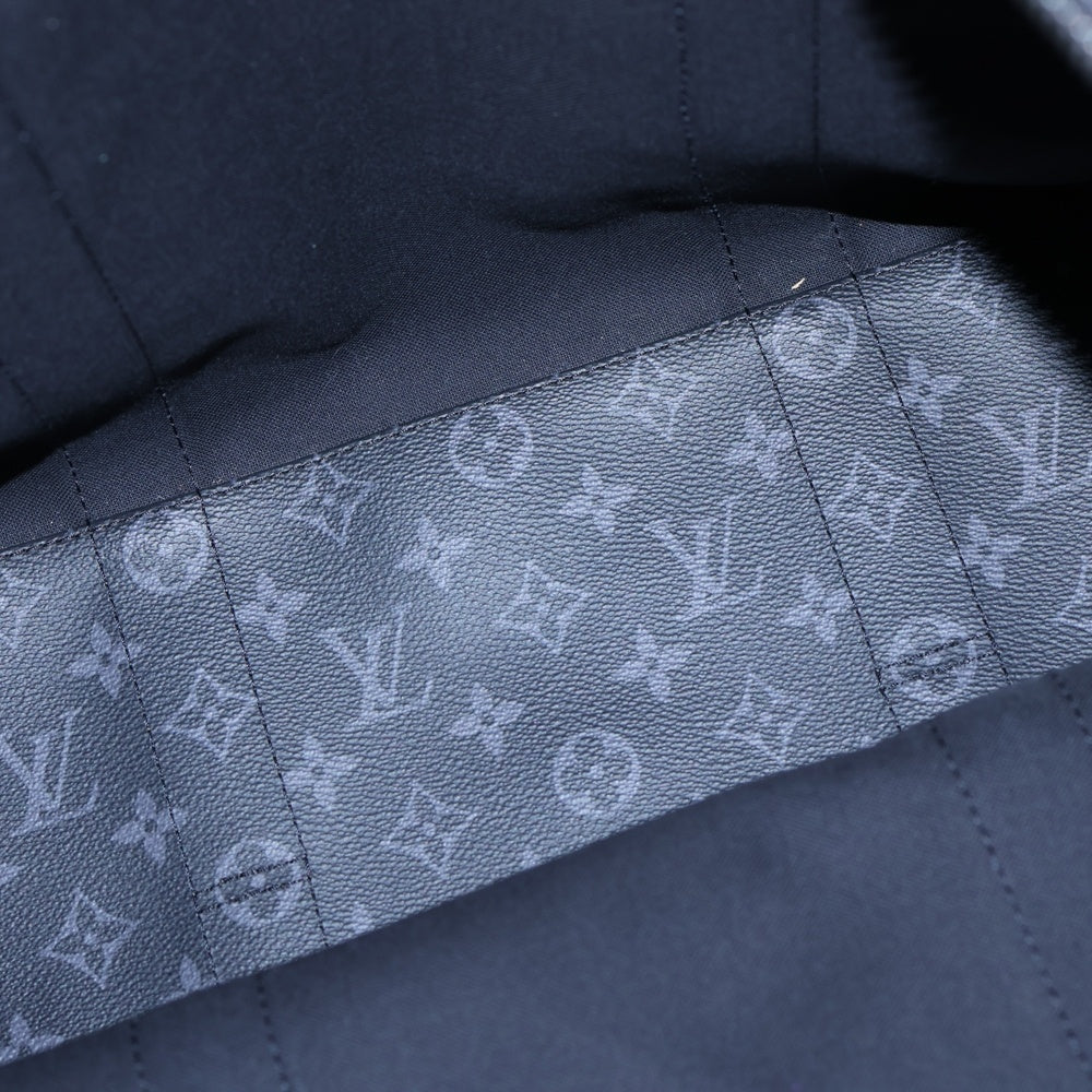 LOUIS VUITTON(ルイヴィトン) モノグラム・エクリプス カバジップGM ハンドバッグ トートバッグ ブラック×グレー PVC M45379 シルバー金具