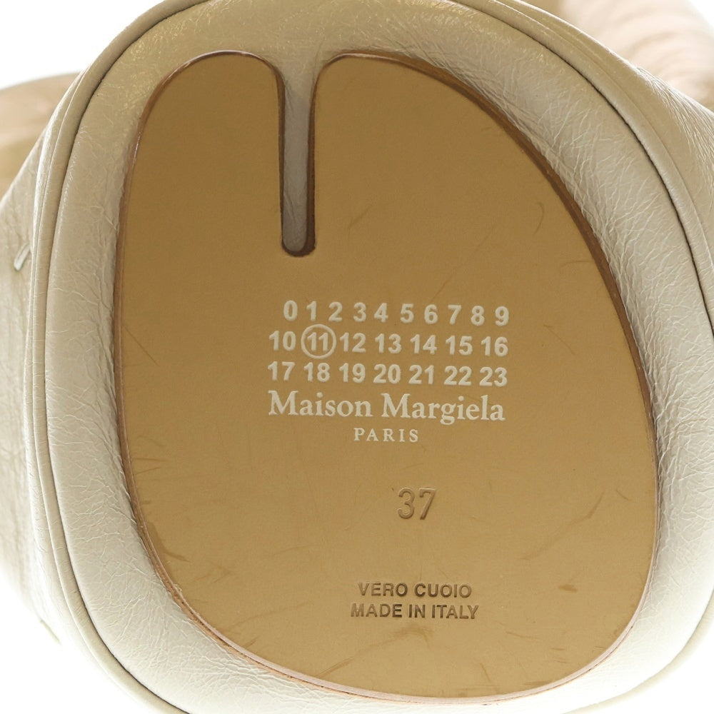 Maison Margiela 11(メゾンマルジェラ11) タビ バケットバッグ アイボリー レザー チェーン ショルダーバッグ レディース