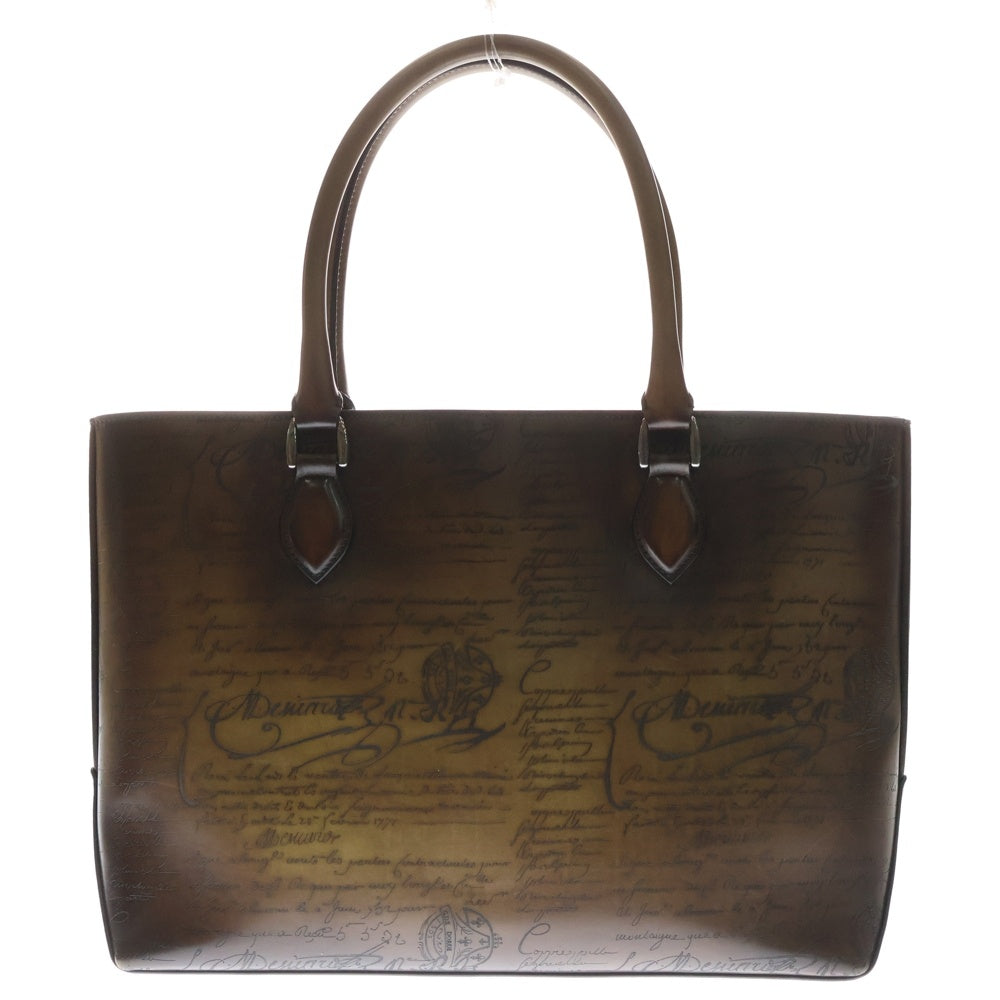 Berluti(ベルルッティ) カリグラフィ トゥジュールトートバッグ ブラウン スクリットレザー
