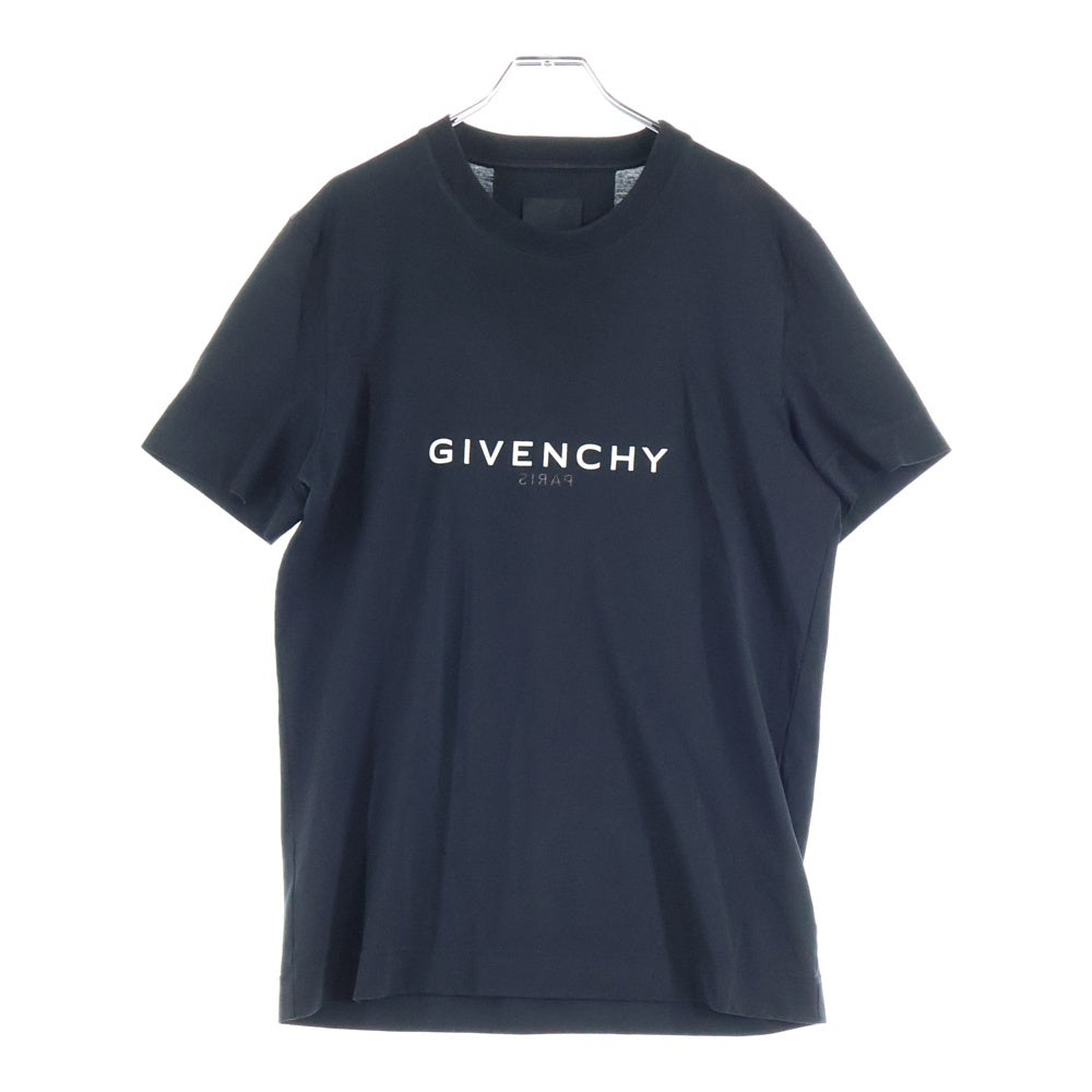 GIVENCHY(ジバンシィ) ロゴプリント クルーネック 半袖Tシャツ カットソー ブラック BM716532Y6B