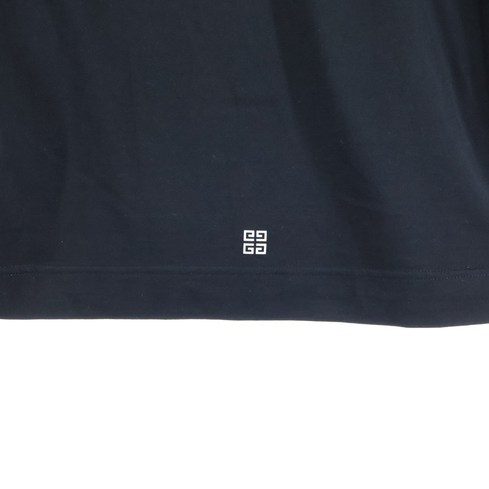GIVENCHY(ジバンシィ) ロゴプリント クルーネック 半袖Tシャツ カットソー ブラック BM716532Y6B