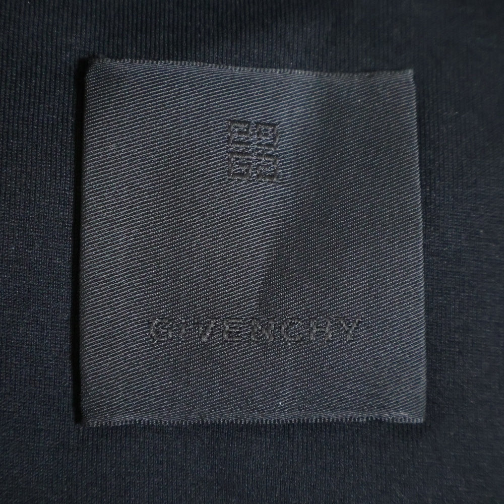 GIVENCHY(ジバンシィ) ロゴプリント クルーネック 半袖Tシャツ カットソー ブラック BM716532Y6B