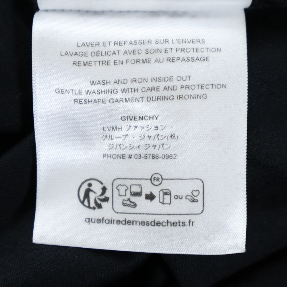 GIVENCHY(ジバンシィ) ロゴプリント クルーネック 半袖Tシャツ カットソー ブラック BM716532Y6B